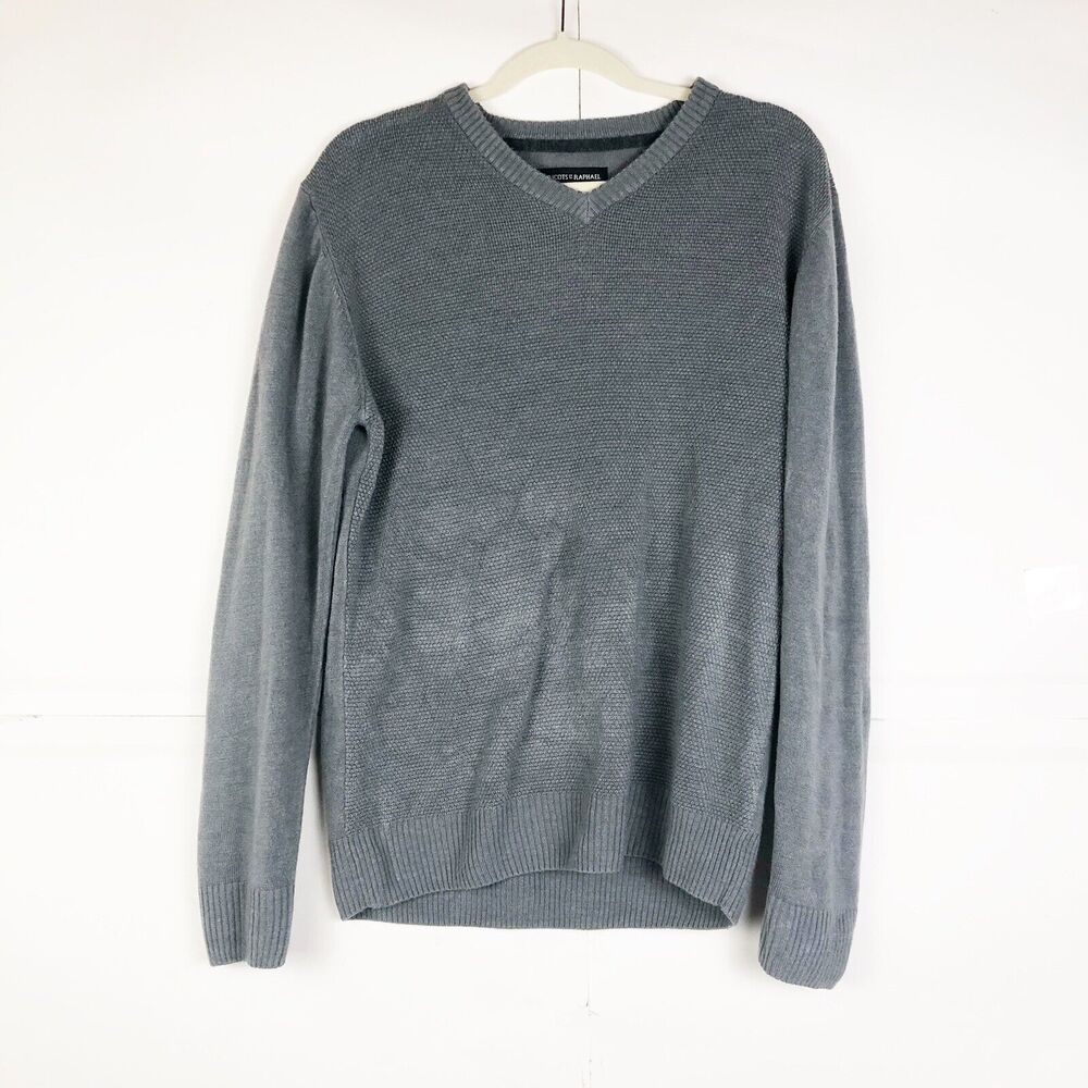TRICOTS ST RAPHAEL Mens Gray Knit Long Sleeve Crew Neck Sweater Medium